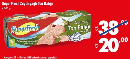 Superfresh Zeytinyağlı Ton Balığı 3x75 gr image