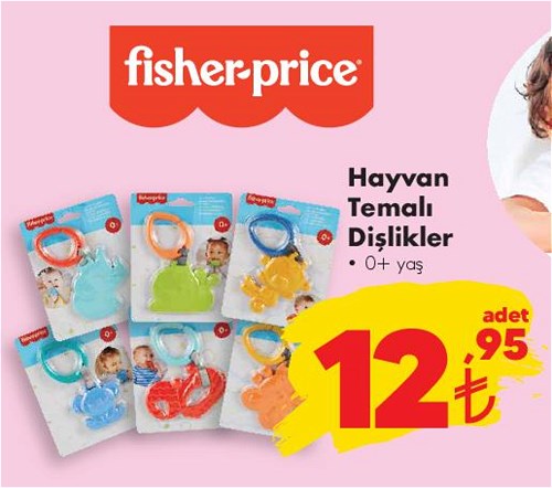 Fisher Price Hayvan Temalı Dişlikler/Adet image