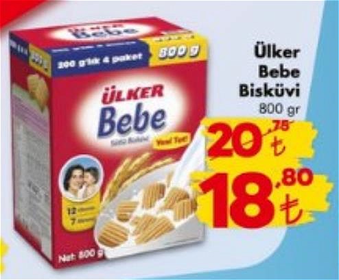 Ülker Bebe Bisküvi 800 gr image