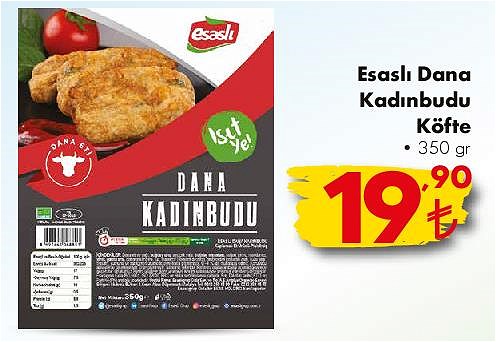 Esaslı Dana Kadınbudu Köfte 350 gr image