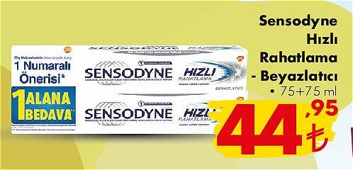 Sensodyne Hızlı Rahatlama Beyazlatıcı 75+75 ml image