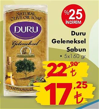 Duru Geleneksel Sabun 5x160 gr image
