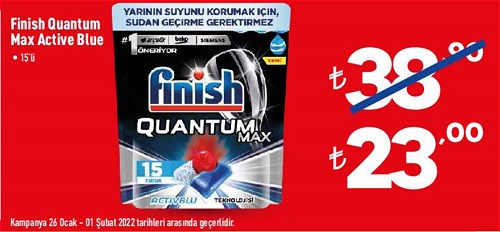 Finish Quantum Max Active Blue 15'li image