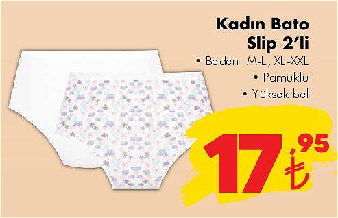 Kadın Bato Slip 2'li image