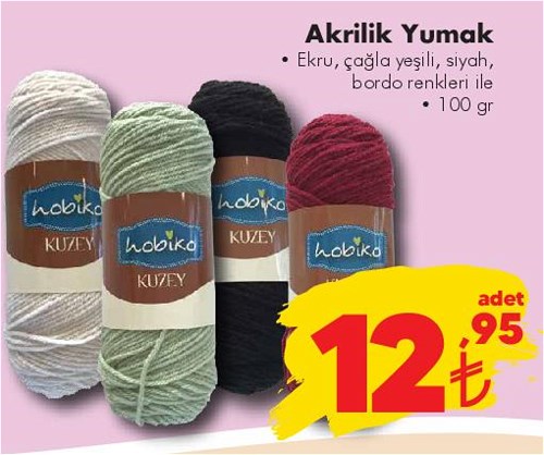 Akrilik Yumak 100 gr image