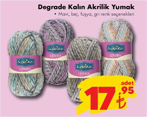 Degrade Kalın Akrilik Yumak image