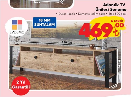 Evdemo Atlantik Tv Ünitesi Sonomo image