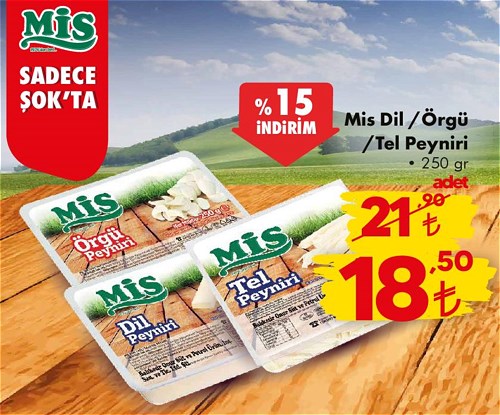 Mis Dil/Örgü/Tel Peyniri 250 gr image