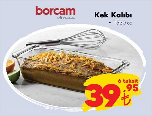 Paşabahçe Borcam Kek Kalıbı 1630 cc image