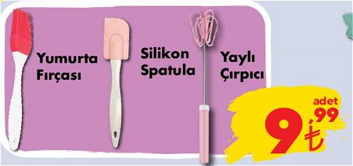 Yumurta Fırçası/Silikon Spatula/Yaylı Çırpıcı image