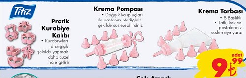 Titiz Pratik Kurabiye Kalıbı/Krema Pompası/Krema Torbası image
