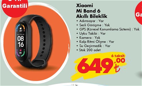 Xiaomi Mi Band 6 Akıllı Bileklik image
