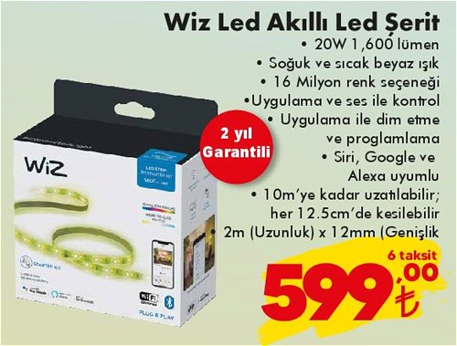 Wiz Led Akıllı Led Şerit 20W image