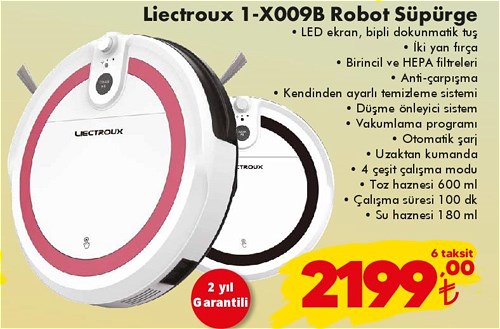 Liectroux 1-X009B Robot Süpürge image