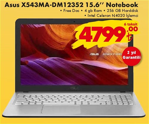 Asus X543MA-DM12352 15.6 inç 256 GB Notebook image