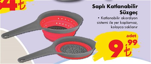 Saplı Katlanabilir Süzgeç image