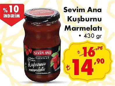 Sevim Ana Kuşburnu Marmelatı 430 gr image