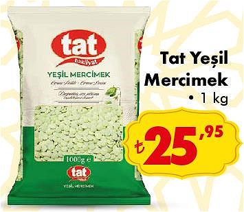 Tat Yeşil Mercimek 1 kg image