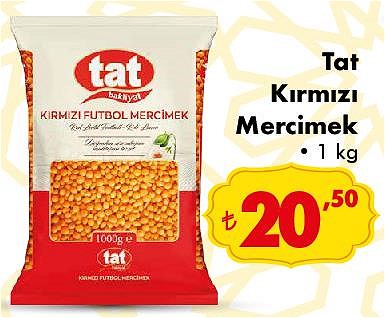 Tat Kırmızı Mercimek 1 kg image