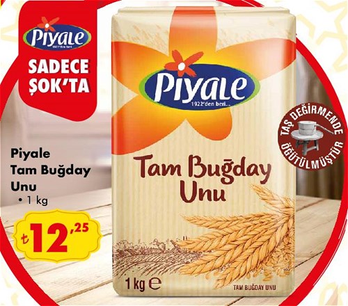 Piyale Tam Buğday Unu 1 kg image