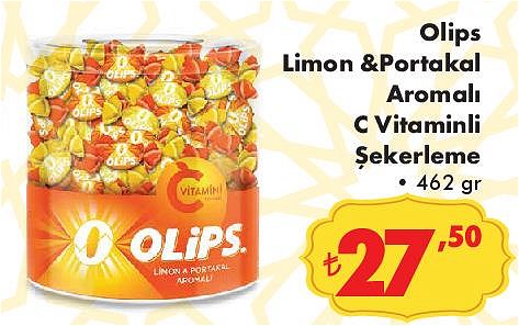 Olips Limon & Portakal Aromalı C Vitaminli Şekerleme 462 gr image