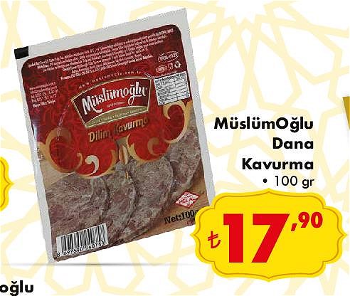 Müslümoğlu Dana Kavurma 100 gr image