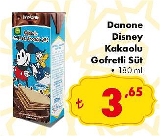 Danone Disney Kakaolu Gofretli Süt 180 ml image