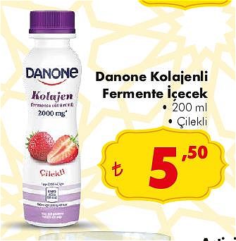 Danone Kolajenli Fermente İçecek 200 ml Çilekli image