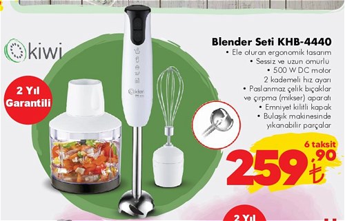 Kiwi Blender Seti KHB-4440 500 W image