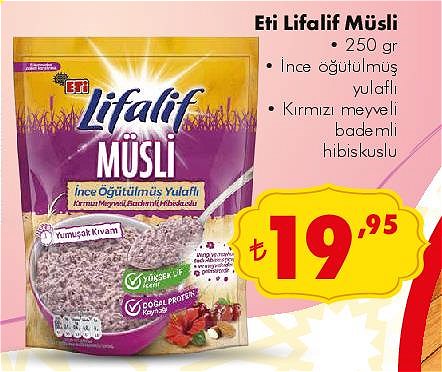 Eti Lifalif Müsli 250 gr image