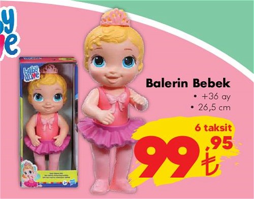 Baby Alive Balerin Bebek 26,5 cm image