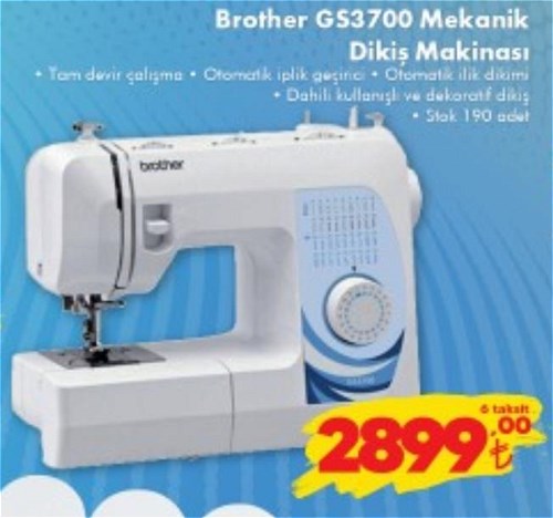 Brother GS3700 Mekanik Dikiş Makinası image