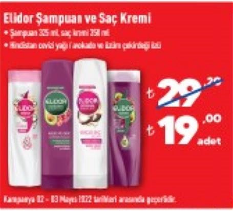 Elidor Şampuan ve Saç Kremi 325x350 ml image