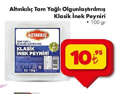 Altınkılıç Tam Yağlı Olgunlaştırılmış Klasik İnek Peyniri 100 gr image