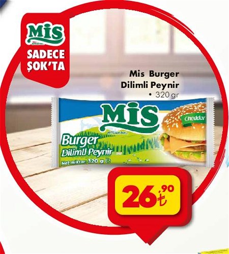 Mis Burger Dilimli Peynir 320 gr image