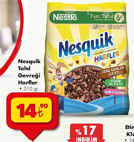 Nesquik Tahıl Gevreği Harfler 310 gr image