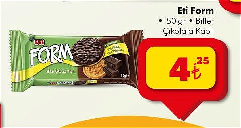 Eti Form 50 gr Bitter Çikolatalı image