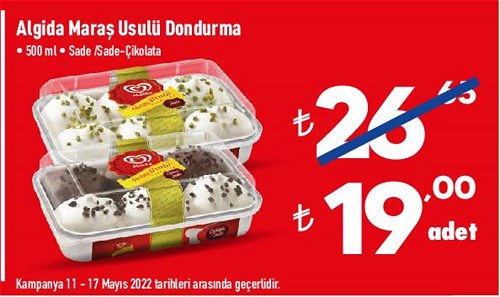 Algida Maraş Usulü Dondurma 500 ml image