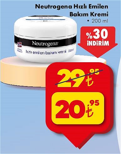 Neutrogena Hızlı Emilen Bakım Kremi 200 ml image