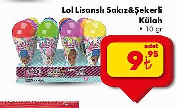 Lol Lisanslı Sakız&Şekerli Külah 10 gr image