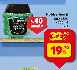 Hobby Enerji Saç Jöle 250 ml Sert image