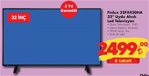 Finlux 32FX420HA 32 inç Uydu Alıcılı Led Televizyon image