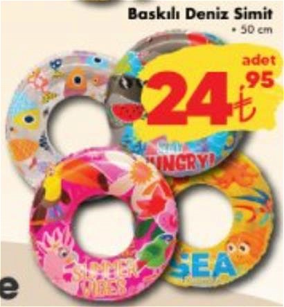 Gokidy Baskılı Deniz Simit 50 cm image