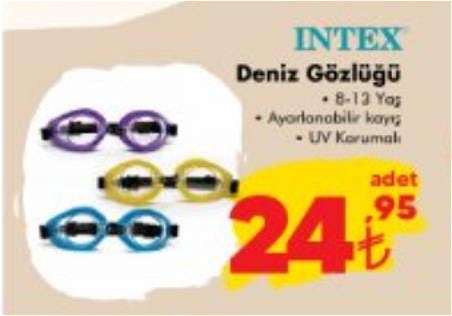 Intex Deniz Gözlüğü 8-13 yaş image