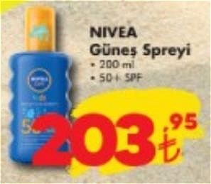 Nivea Güneş Spreyi 200 ml 50+ SPF image