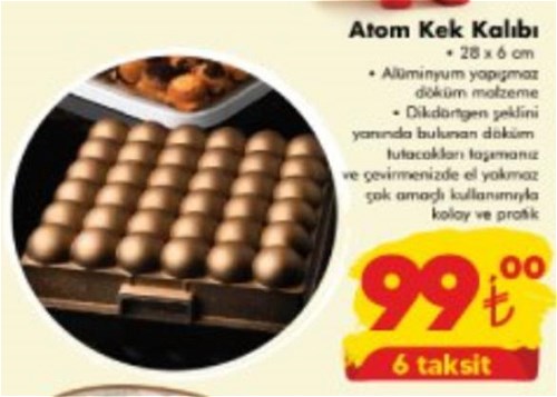 Atom Kek Kalıbı 28x6 cm image