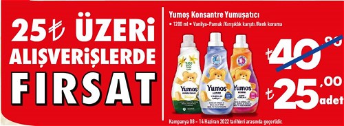 Yumoş Konsantre Yumuşatıcı 1200 ml image