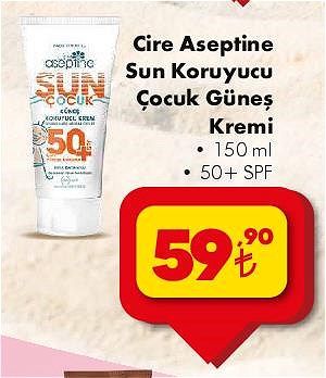 Cire Aseptine Sun Koruyucu Çocuk Güneş Kremi 50 ml 50+ SPF image