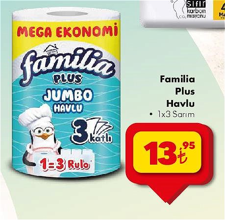 Familia Plus Havlu 1x3 Sarım image