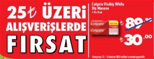 Colgate Visible White Diş Macunu 75+75 ml image